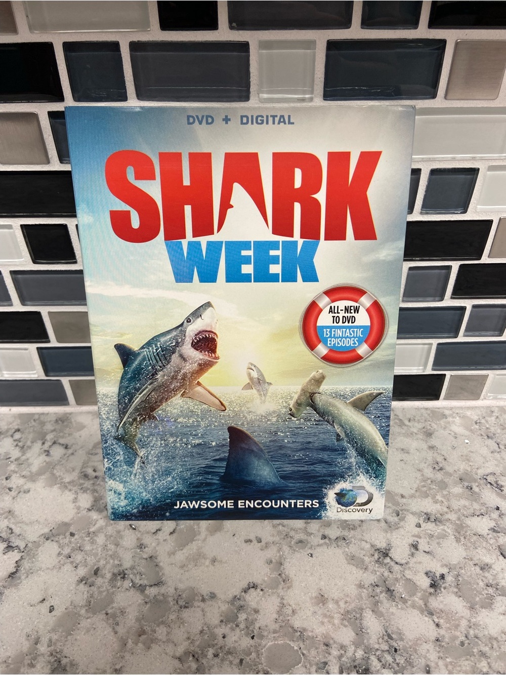 Discovery Shark Week DVD Box Set - Blue & Red Artwork NWT